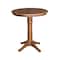 International Concepts Round 30 in Round Top Pedestal Table, 35.9 in Height, Distressed Oak, 30 in W, 30 in L, 35.9 in H K42-30RT-27B-6B - alternate 1